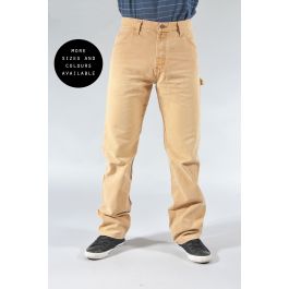 Vintage Dickies bronceado/Beige Cargo Pantalones/Carpintero W34 L32 