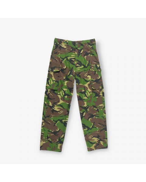 Vintage Military Camouflage Cargo Combat Trousers Dark Green Various Sizes