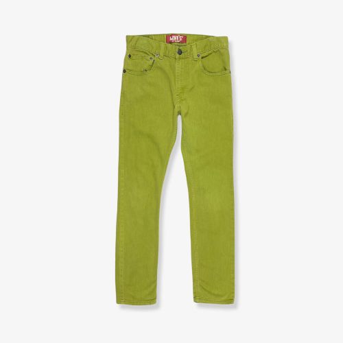 Vintage LEVI'S 511 Skinny Fit Jeans Green W28 L28