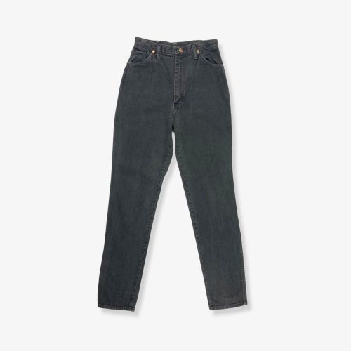 Vintage 80's WRANGLER Straight Leg Boyfriend Fit Jeans Charcoal W29 L34