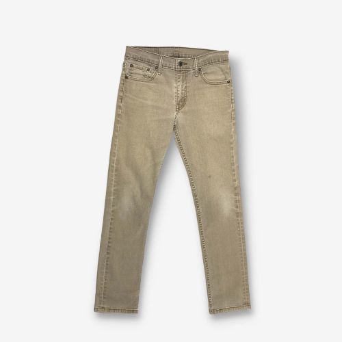 Vintage Levi's 510 Skinny Chino Trousers Beige W29 L32