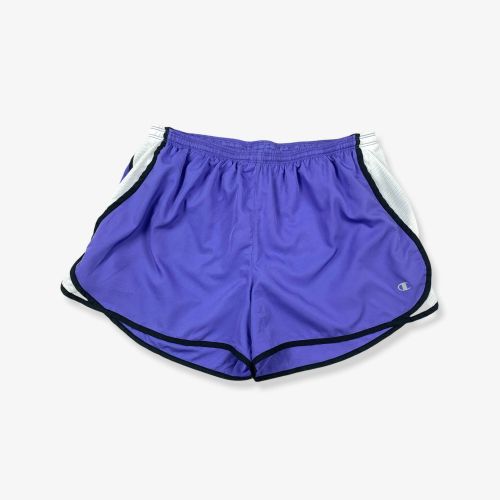 Vintage CHAMPION Running Sport Shorts Purple Large
