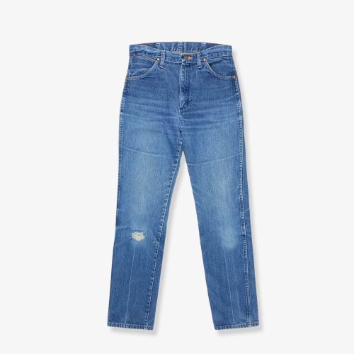 Vintage WRANGLER Distressed Straight Leg Jeans Mid Blue W30 L34