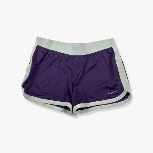Vintage NIKE Dri-Fit Running Sport Shorts Purple/Grey Small