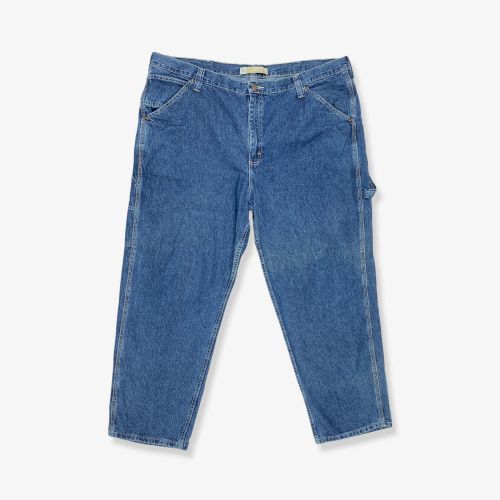 Vintage LEE Carpenter Straight Leg Jeans Mid Blue W46 L30