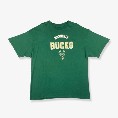 Vintage NBA Milwaukee Bucks Graphic T-Shirt Green 2XL