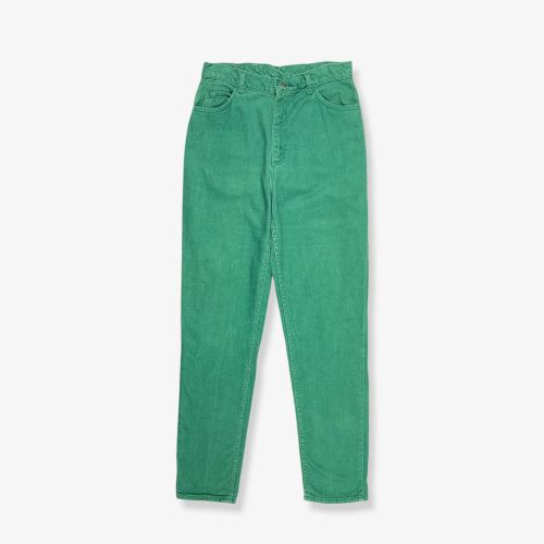 Vintage LEE Relaxed Fit Tapered Mom Jeans Bright Green W31 L32
