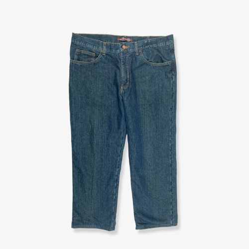 Vintage LEE Fleece Lined Relaxed Fit Jeans Dark Blue W40 L30