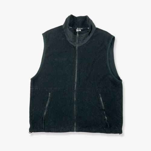 Vintage COLUMBIA Fleece Gilet Jacket Black XL