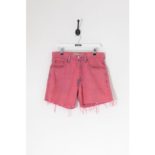 Vintage LEVI'S 550 Denim Shorts Bright Pink Wash W33