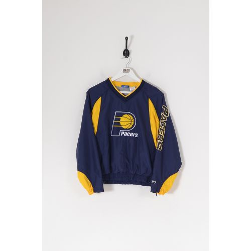 Vintage REEBOK NBA Indiana Pacers Basketball Pullover Sports Jacket Navy Blue Large