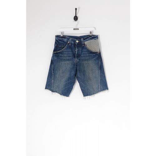 Vintage LEVI'S Engineered Cut Off Denim Shorts Dark Blue W30