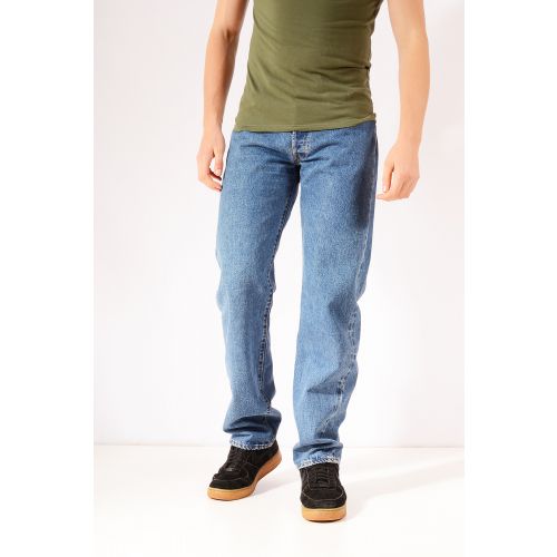 LEVI'S Rare Big E 501 Straight Leg Jeans Mid Blue W33 L35