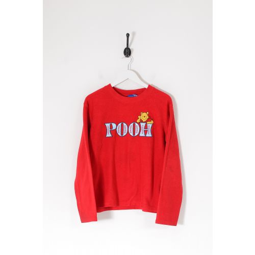 Vintage DISNEY Winnie The Pooh Fleece Sweatshirt Red Large