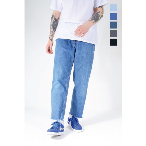 LEVI'S Distressed Raw Cut Hem Relaxed Fit Jeans Various Colours & Sizes