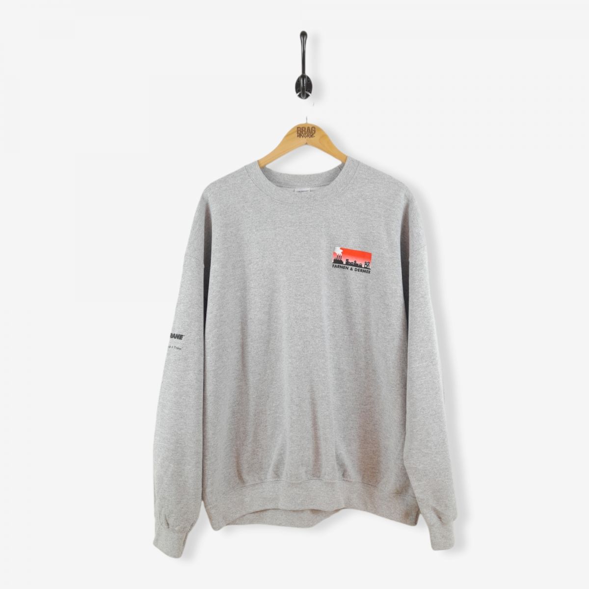 Vintage Farnen & Dermer Graphic Sweatshirt Grey XL