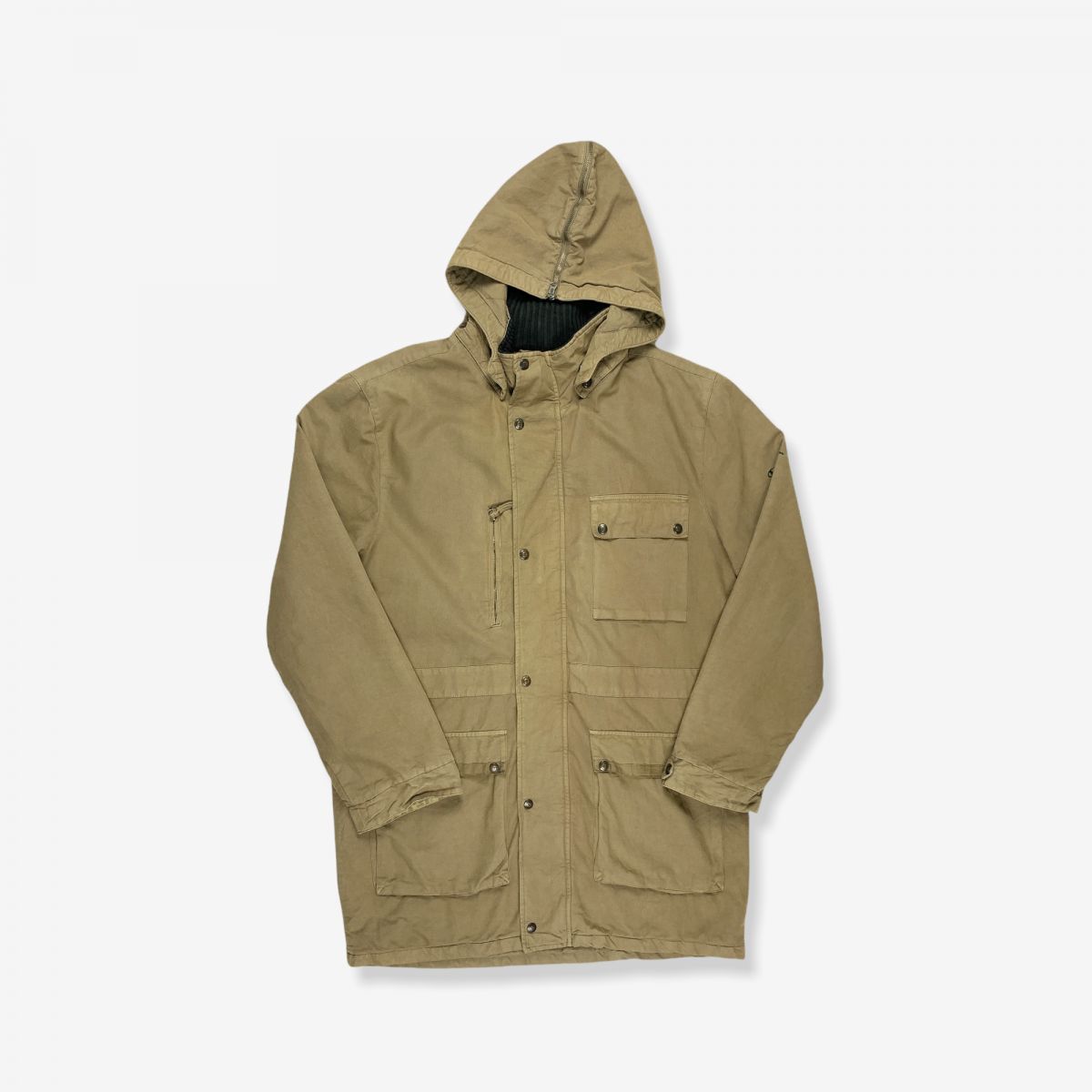 Vintage 90's CHAMPION Heavyweight Parka Coat Light Brown XL | Vintage ...