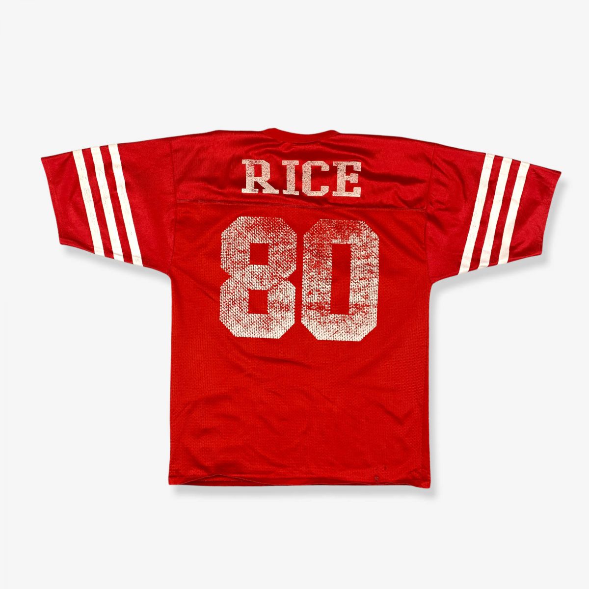 Vintage LOGO ATHLETIC San Francisco 49ers Jerry Rice American Football  Jersey Red Medium