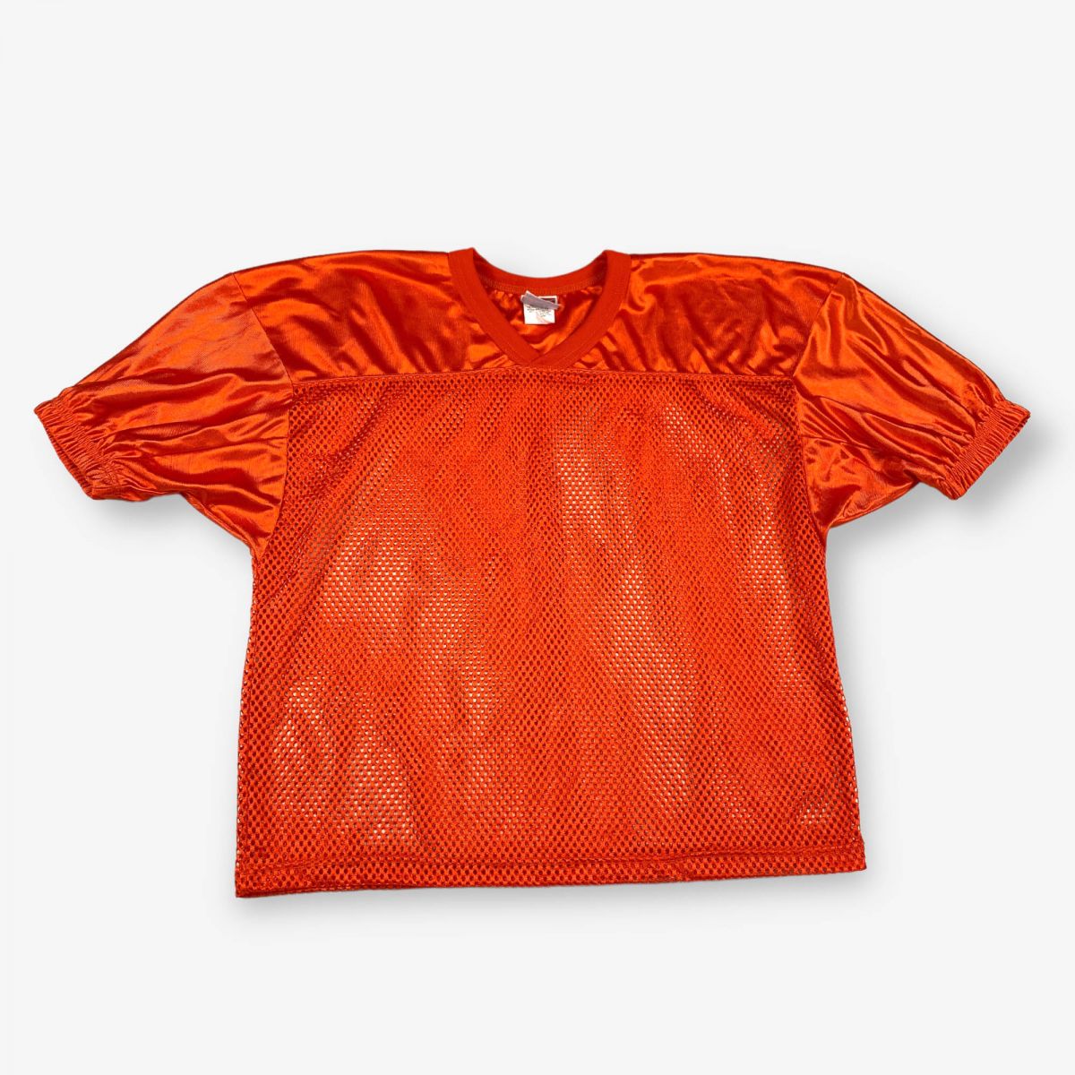 Vintage Oversized American Football Mesh Jersey Orange XL