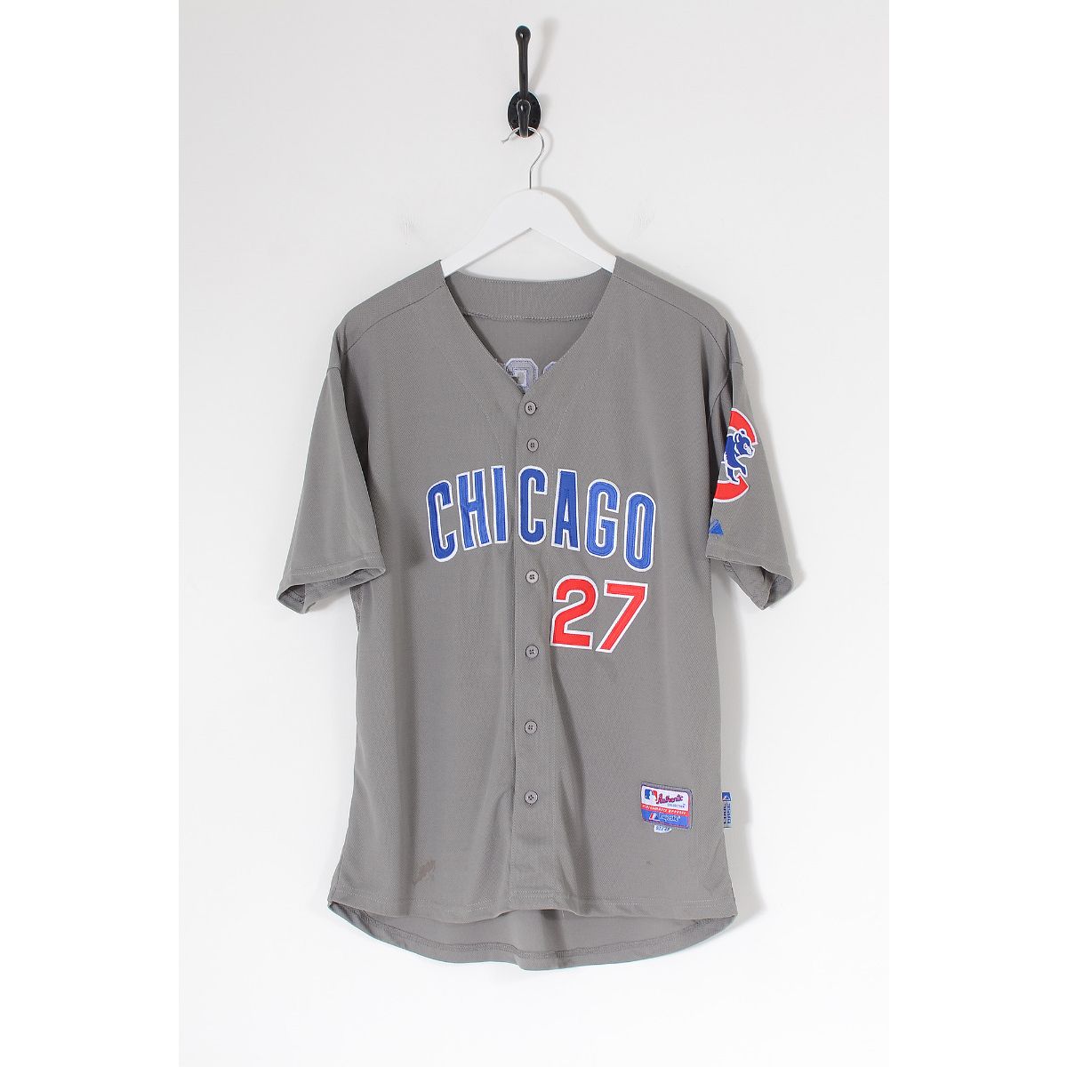 Vintage Chicago Cubs MLB Baseball Jersey Grey Large