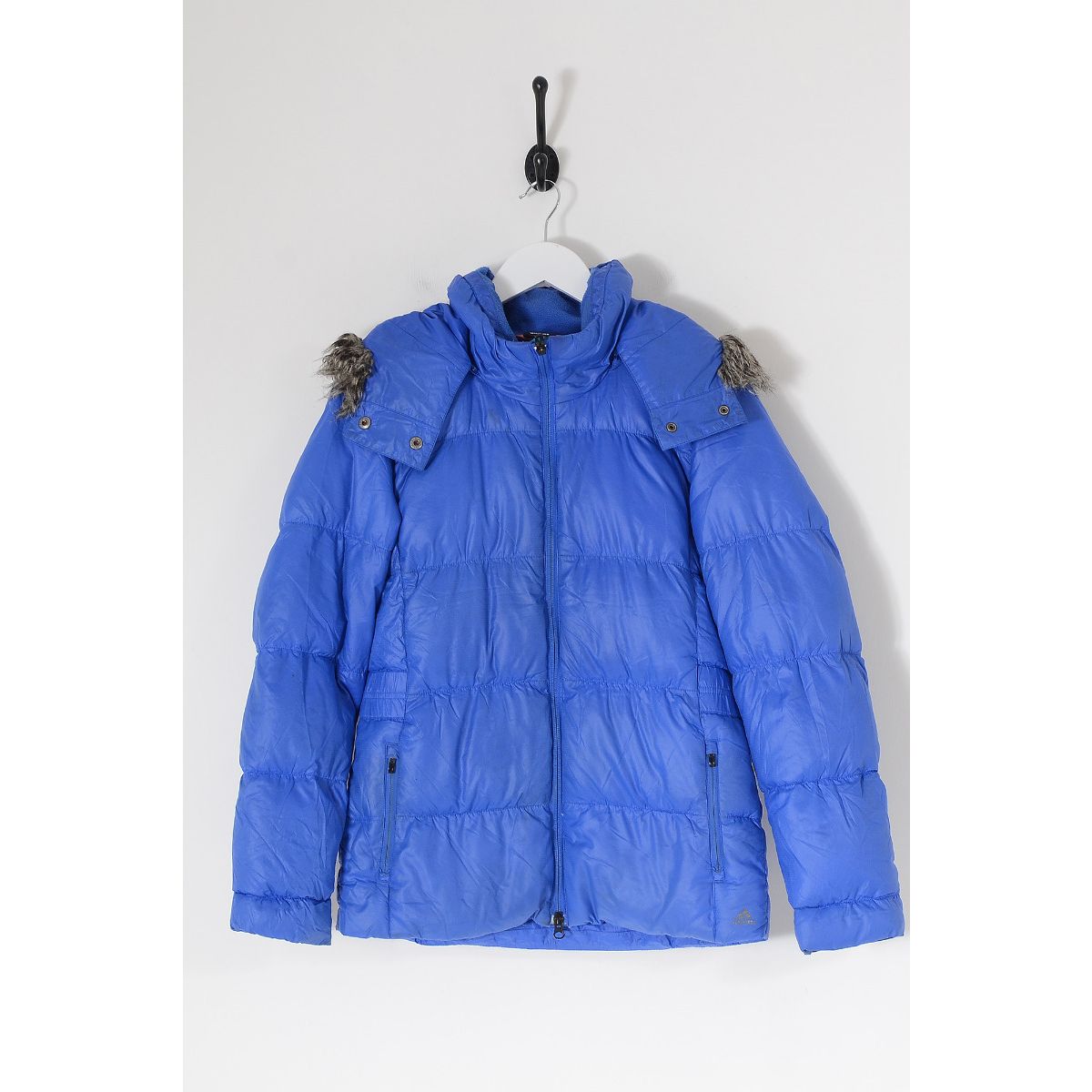 Vintage ADIDAS Puffer Coat Blue Small