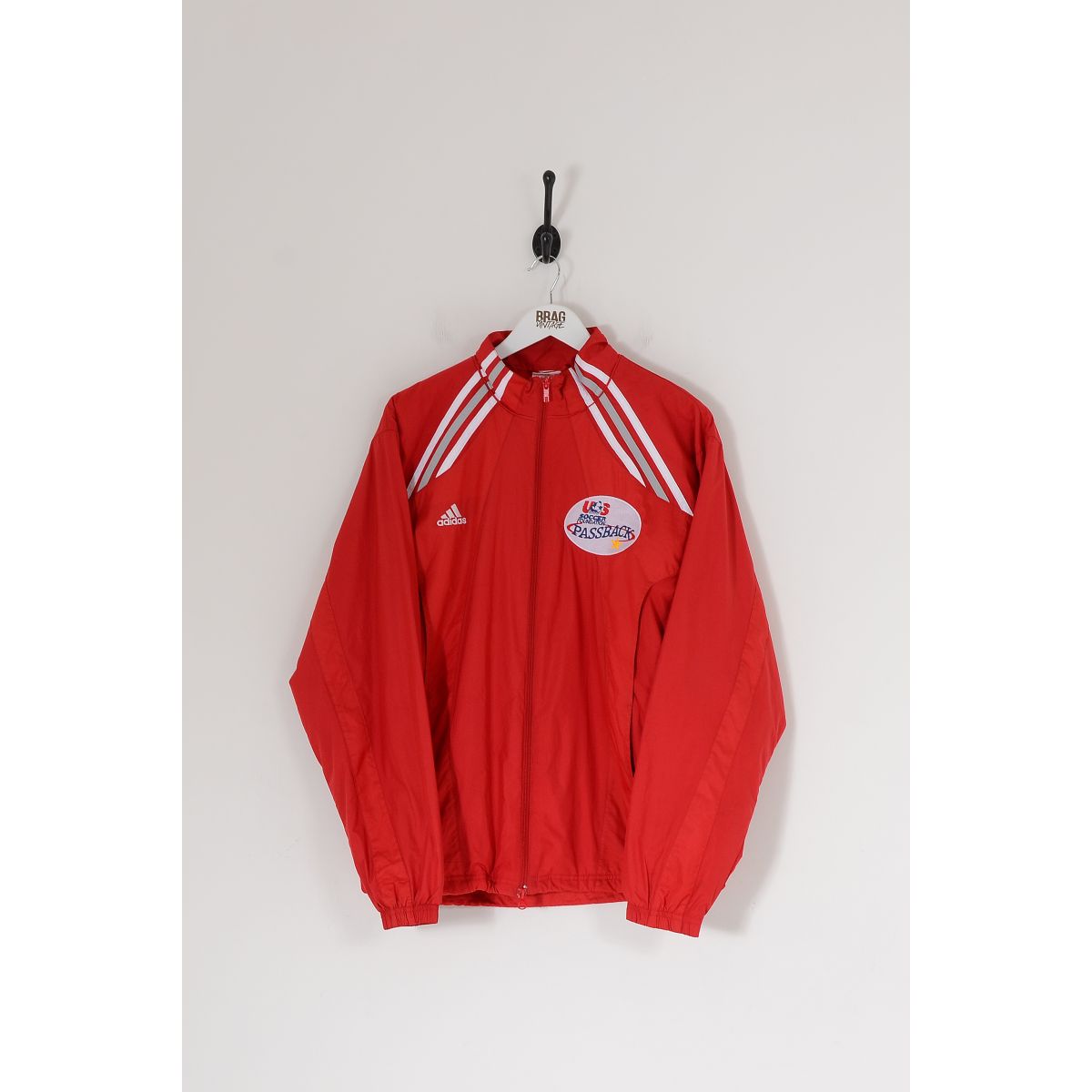 Vintage ADIDAS US Soccer Foundation's Passback Track Top Jacket Red Medium