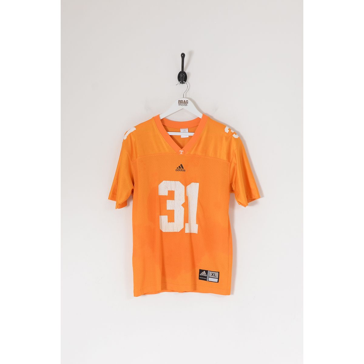 Vintage ADIDAS American Football Jersey Orange-Yellow Medium