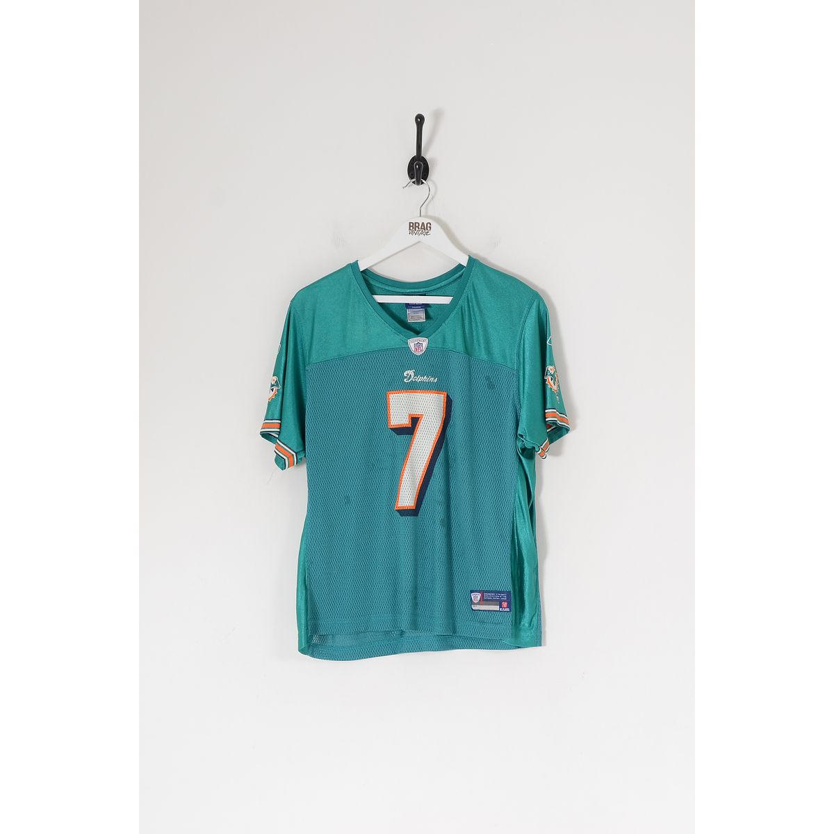 Vintage REEBOK NFL Miami Dolphins Henne American Football Jersey Turquoise XL