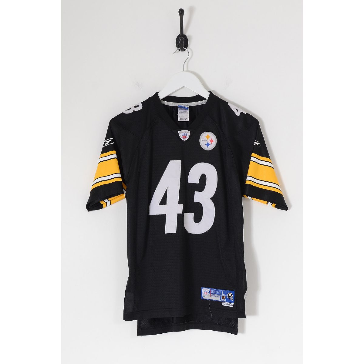 Vintage REEBOK NFL Pittsburgh Steelers American Football Jersey Black Large