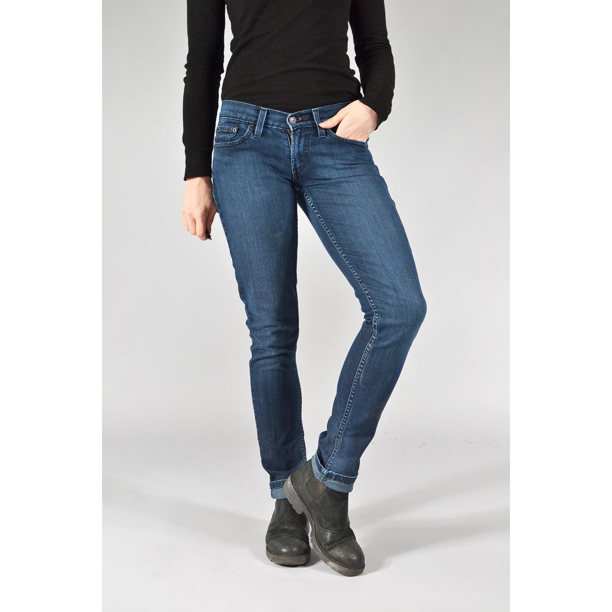 Vintage Levi's 524 Skinny Slim Fit Jeans, Shop Womens
