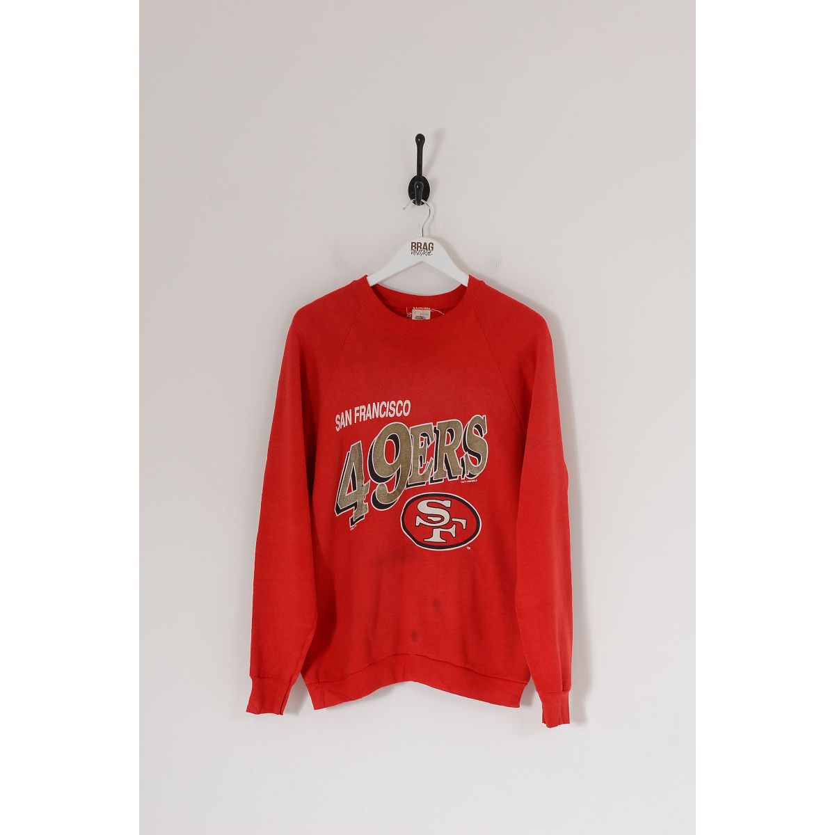 Vintage NFL San Francisco 49ers Pullover Sweatshirt Red Large