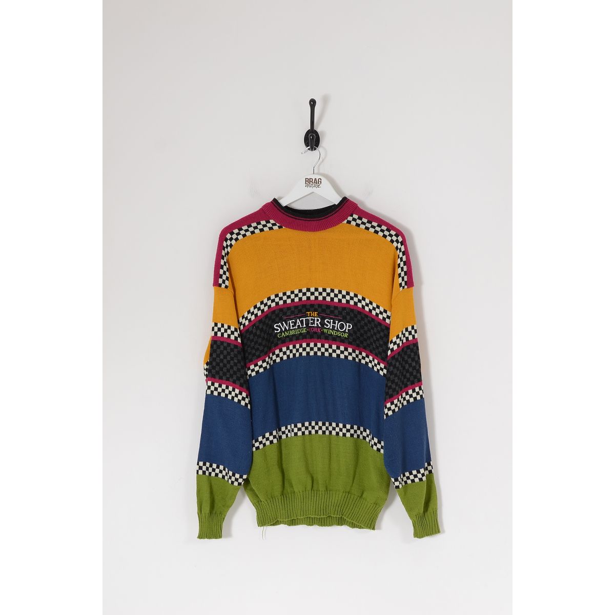 Vintage The Sweater Shop Patterned Knit Jumper Multicolour XL