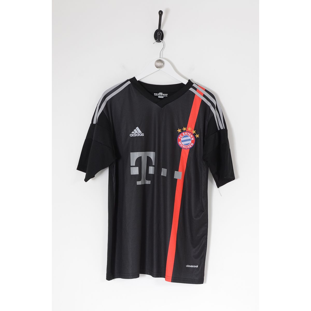 Vintage ADIDAS FC Bayern Munich 2015-16 Kit Football Shirt Black 2XL