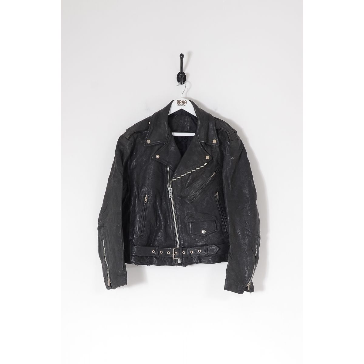 Vintage Louis International Biker Leather Jacket Black Small, Vintage  Online