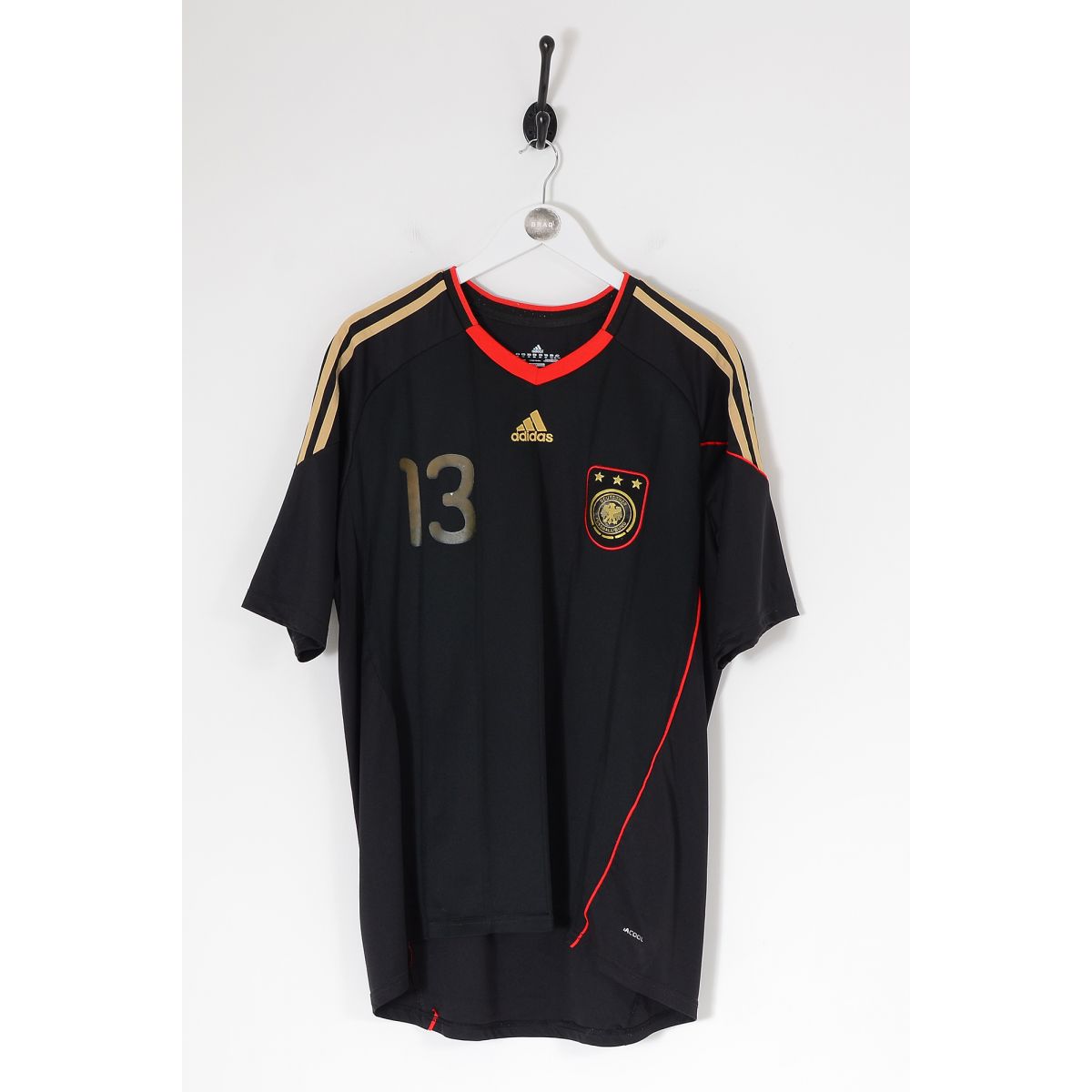 Vintage ADIDAS Germany World Cup 2010 Kit Football Shirt Black 2XL