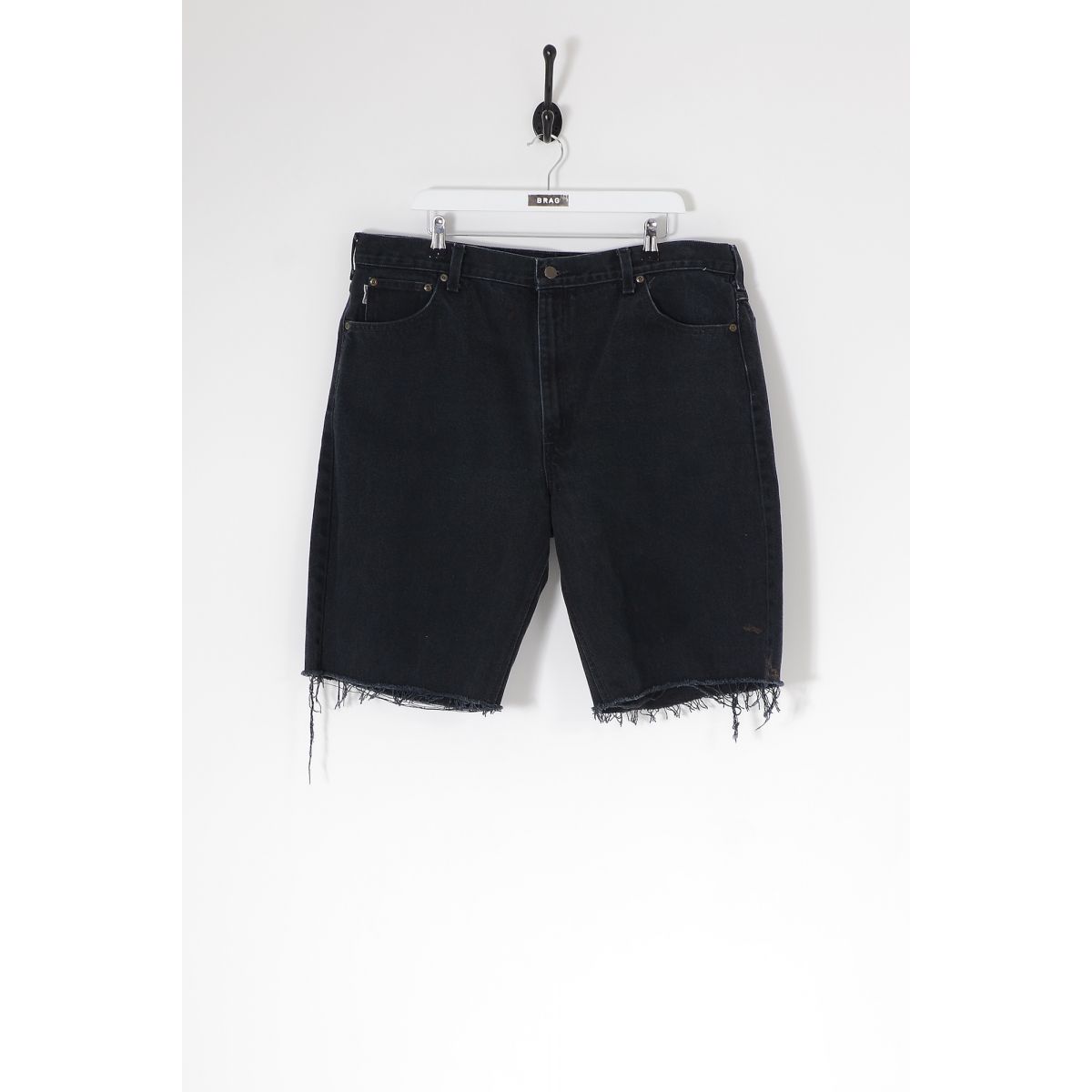 Vintage CARHARTT Cut Off Denim Shorts Black W40