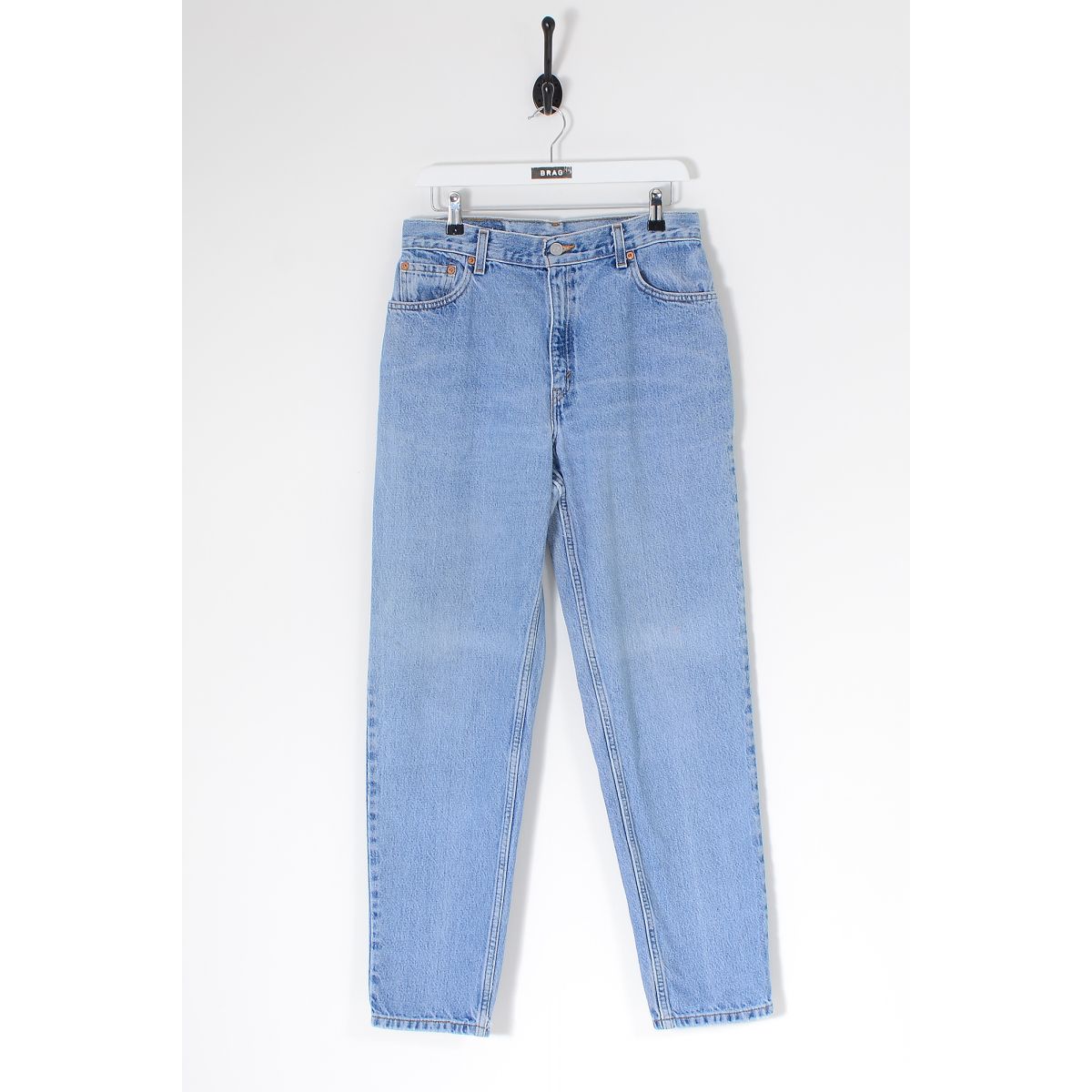 High Waisted Tapered Mom Jeans - Blue