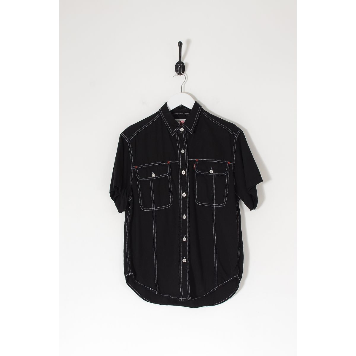 Vintage LEVI'S Denim Shirt Black Medium