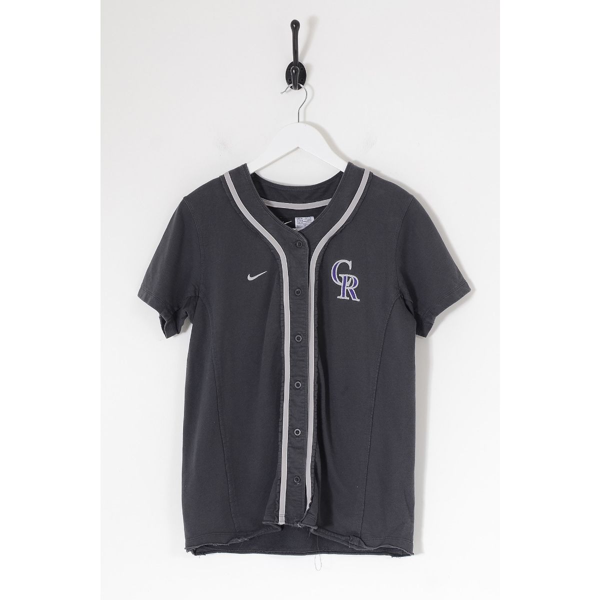 Vintage NIKE Colorado Rockies MLB Baseball Jersey Charcoal Grey Large, Vintage Online
