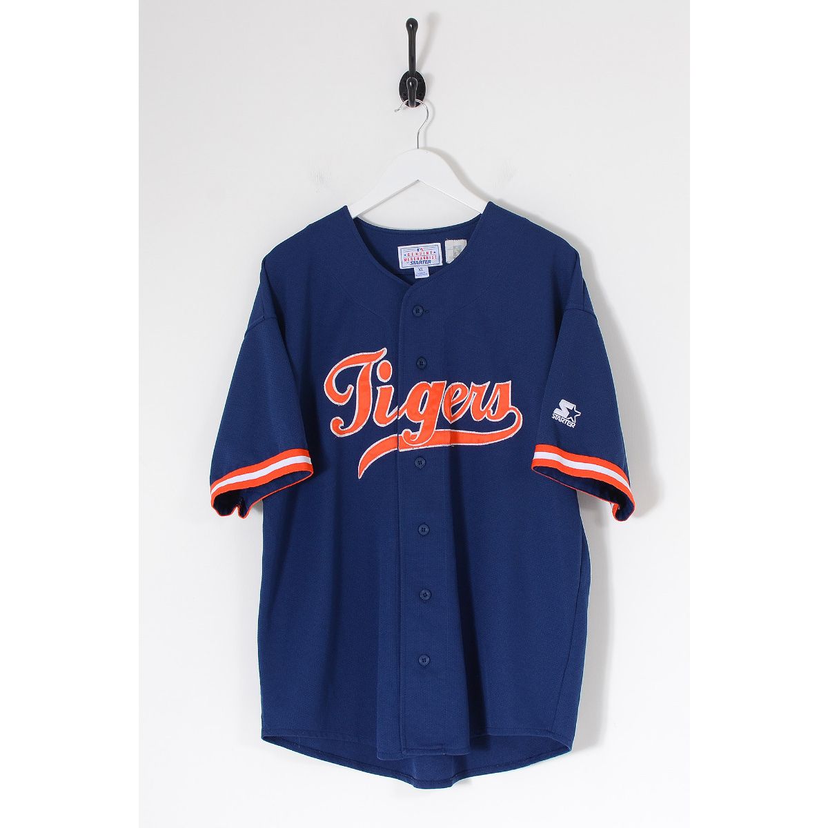 Vintage Detroit Tigers MLB Baseball Jersey Navy Blue XL, Vintage Online