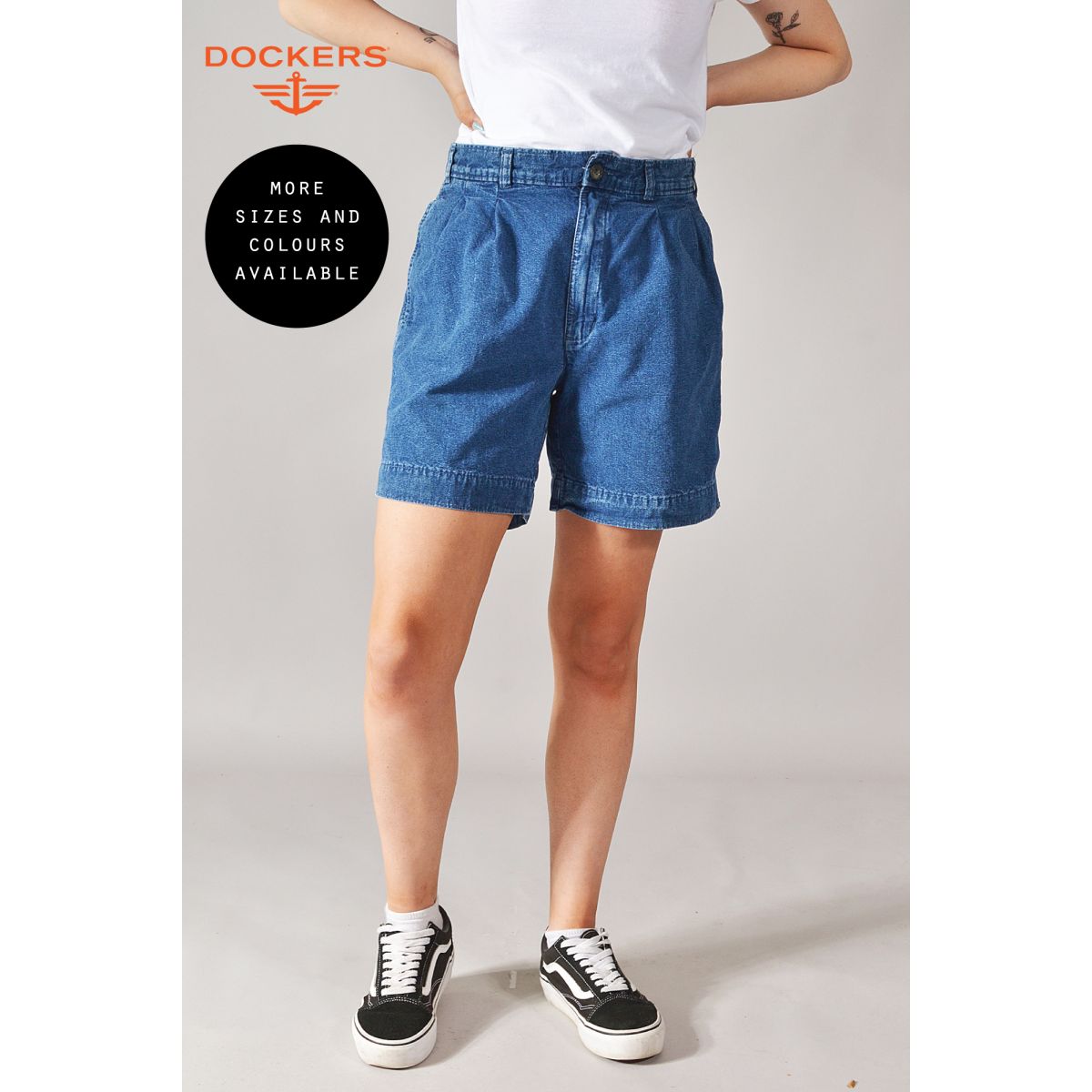 Vintage Dockers Boyfriend Denim Shorts