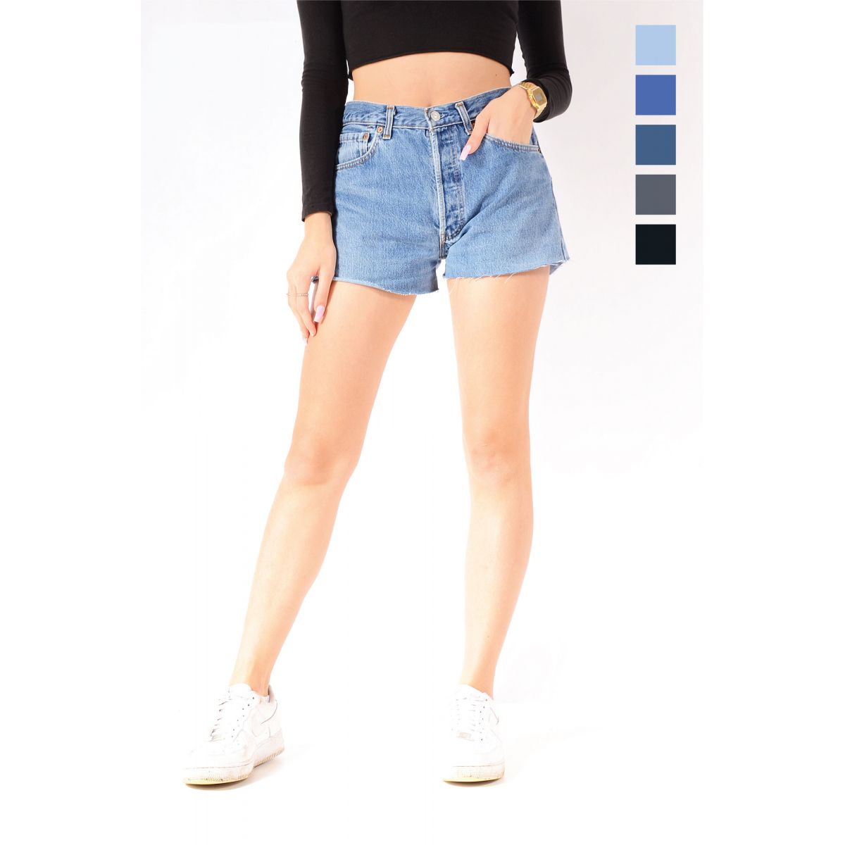 LEVI'S 501 High Waisted Denim Hotpant Shorts Various Colours & Sizes