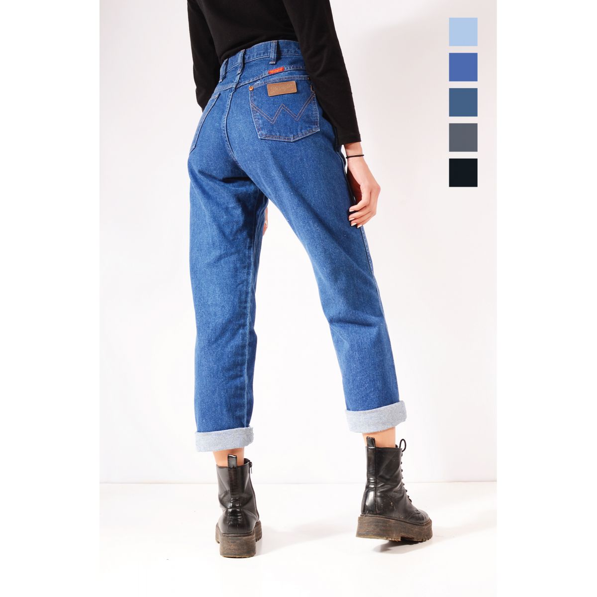WRANGLER Straight Leg High Waisted Mom Jeans Various Colours & Sizes |  Vintage Online 