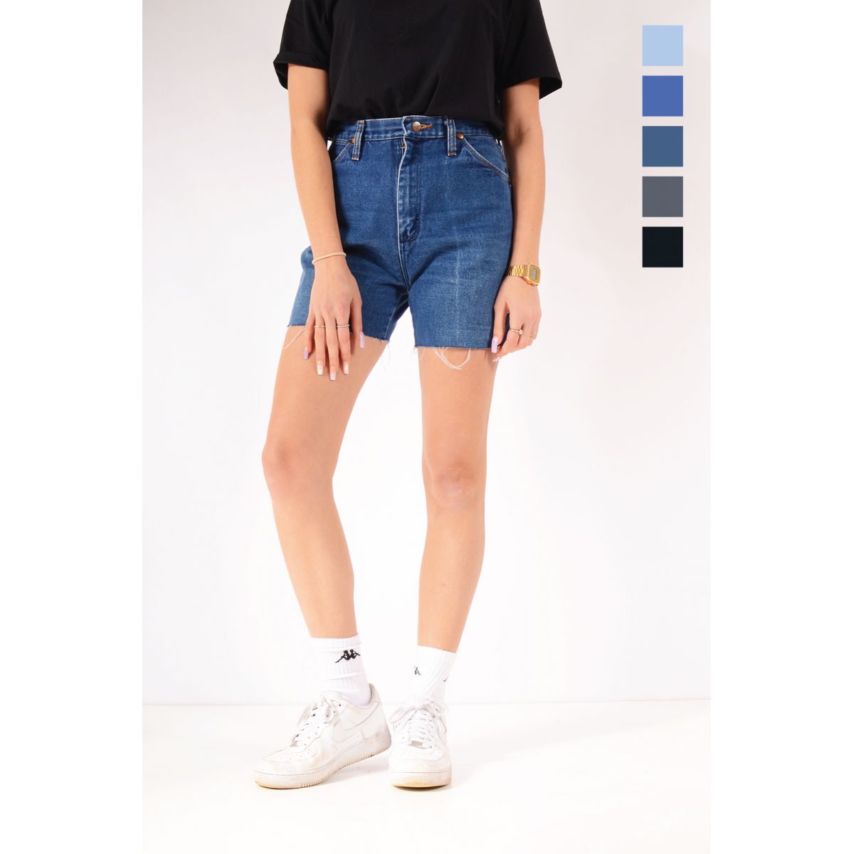 WRANGLER (Grade B) High Waisted Denim Hotpant Shorts Various Colours & Sizes